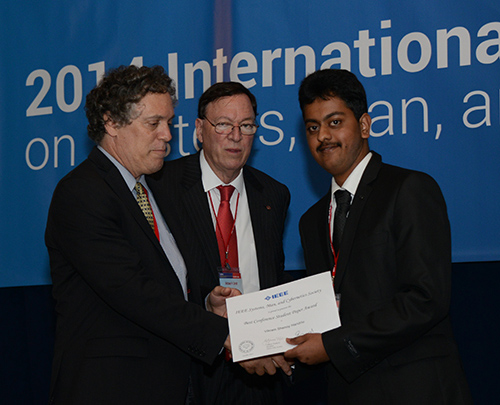 Vikram Shenoy Handiru wins the Best Student Paper Award at SMC 2014