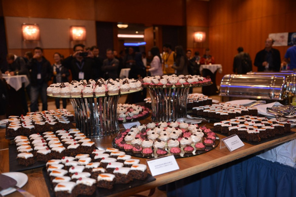 Cake specialties at the Welcome reception