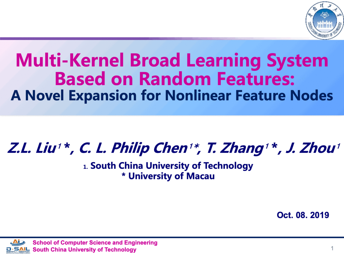 Multi-Kernel Broad Learning System Based on Random Features